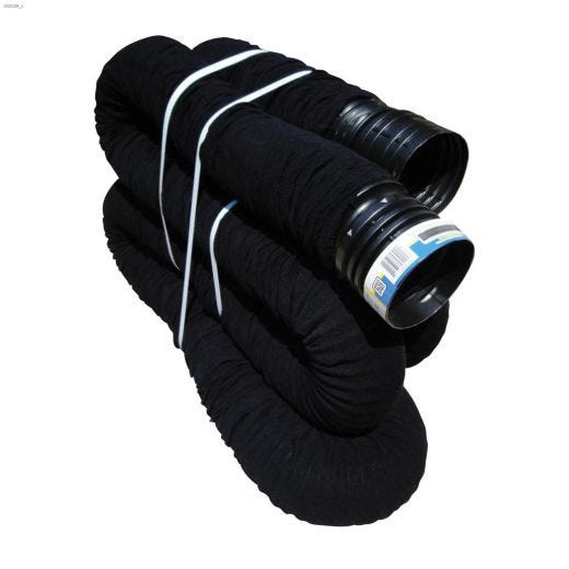 52' Black Expandable Perforated Pipe With Sock