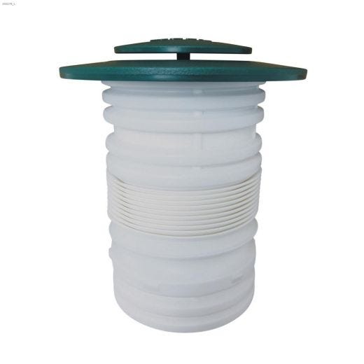 6\" Black Plastic Pop-Up Emitter With Flexible Elbow