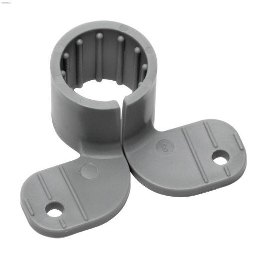 1\/2\" Polypropylene Gray Suspension Pipe Half Clamp