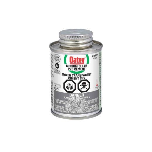 Ciment à PVC moyen transparent 118 ml