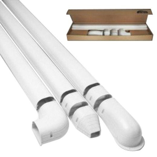 4-1\/2\" x 12' White Wall Duct Kit