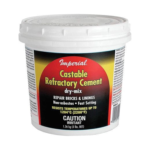 3 lb Tub Tan to Grey Dry Mix Castable Refractory Cement