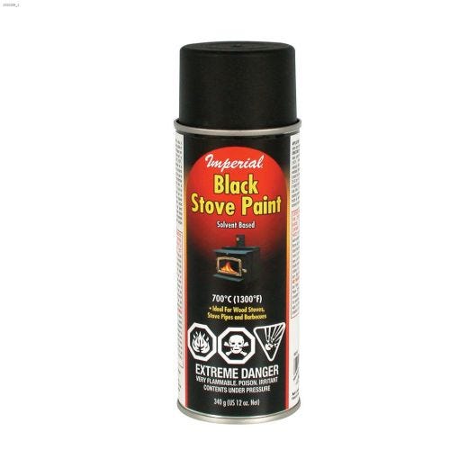 340 g Aerosol Can Black Stove Paint