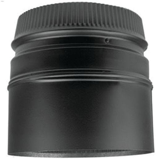 7\" x 5-3\/4\" Black Stove Adapter