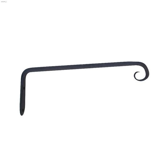 10\" Black Powder Coated Straight Forged Hook