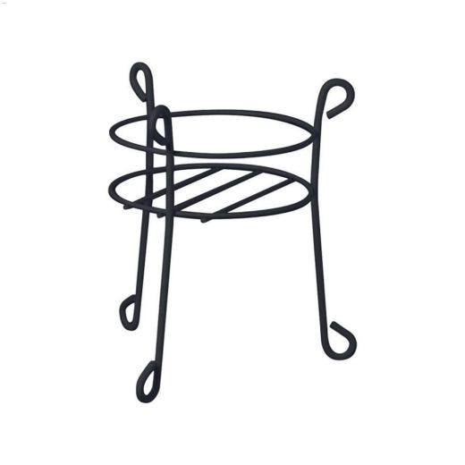 15\" Black Powder Coated Steel Plant Stand