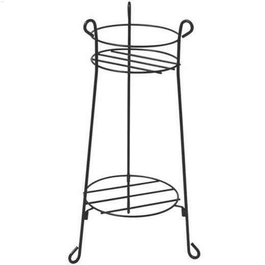 30\" Black Metal Double Heavy Duty Plant Stand