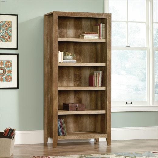 Dakota Pass 33-3/4" Craftsman Oak 5-Shelf Bookcase