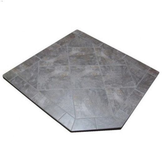 54\" Corner Hearth Pad