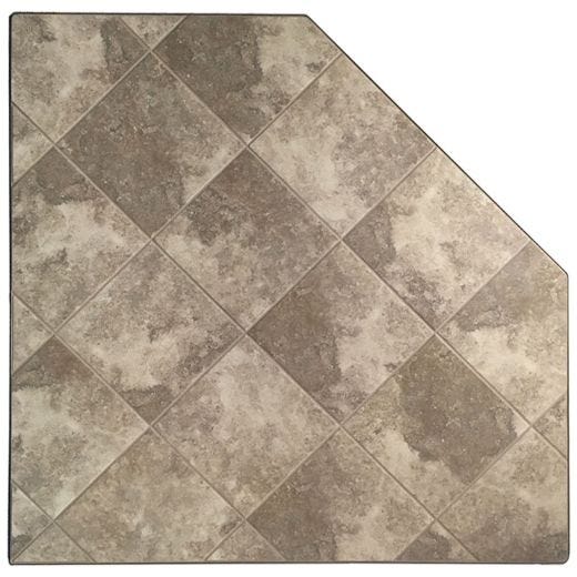 54" Corner Hearth Pad