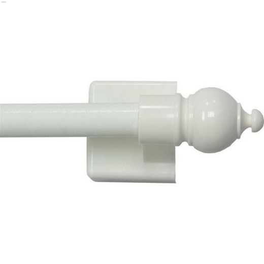 16 - 28\" Magnet Single Adjustable Curtain Rod