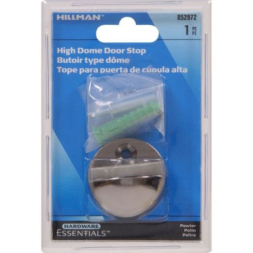 Pewter High Dome Floor Door Stop
