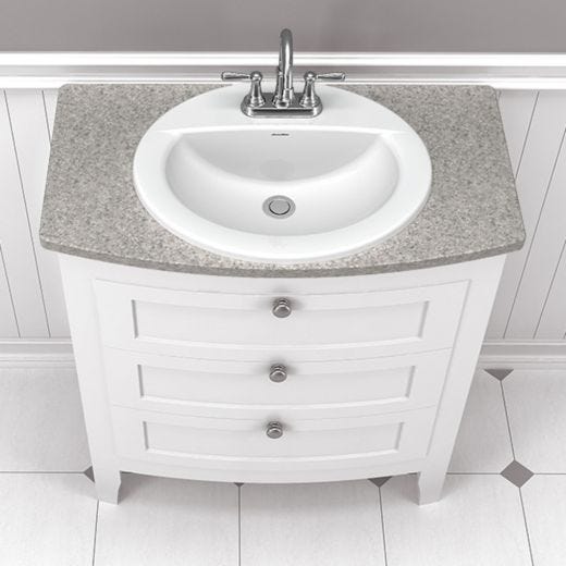 Colony 20-1/2" x 17-5/8" White Drop-In Sink