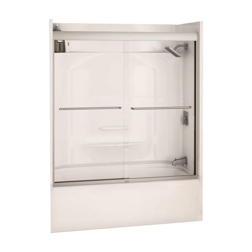 55 - 59" x 57" Clear 2-Panel Sliding Tub Door