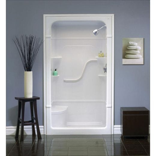 Madison 4 3-Piece Shower Right Drain Left Seat 50 x 34-1/2