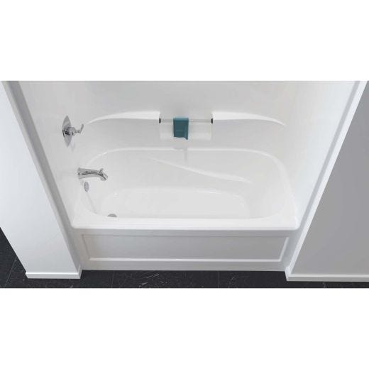 Belaire White 1-Piece Left Hand Domeless Tub Shower