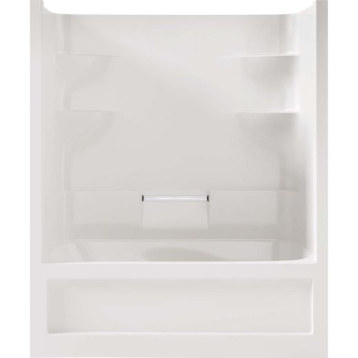 Belaire White 1-Piece Left Hand Domeless Tub Shower
