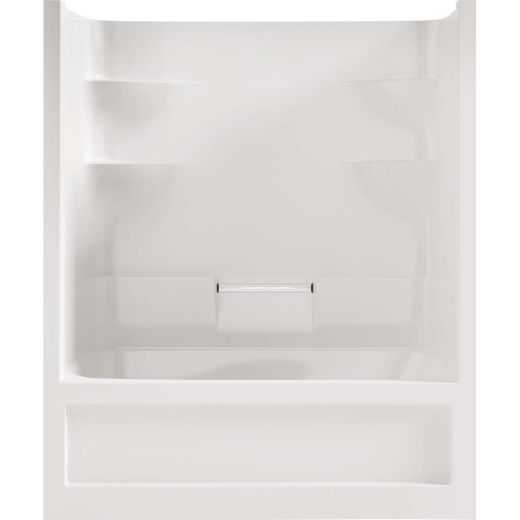Belaire White 1-Piece Right Hand Domeless Tub Shower