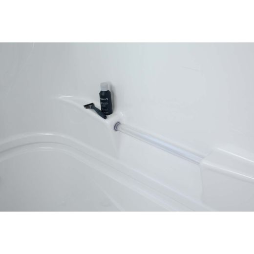 Empire White 3-Piece Left Hand Tub Shower
