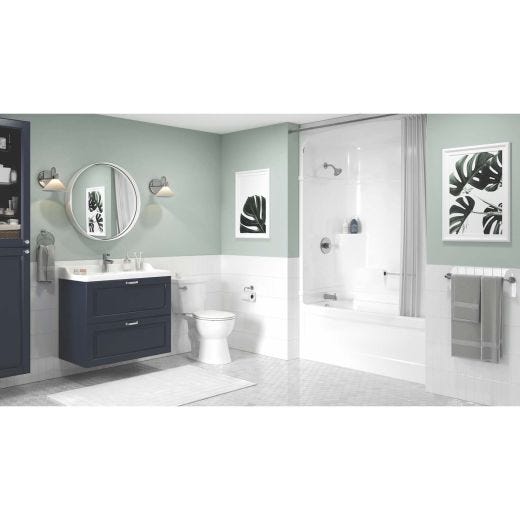 Empire White 3-Piece Left Hand Tub Shower