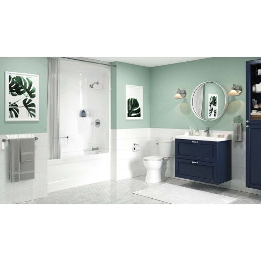 Empire White 3-Piece Right Hand Tub Shower