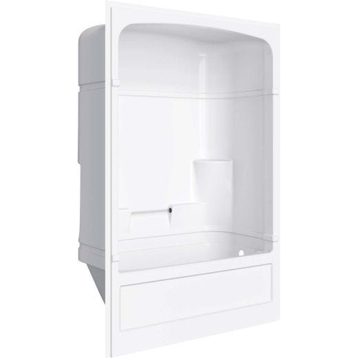 Empire White 3-Piece Right Hand Tub Shower