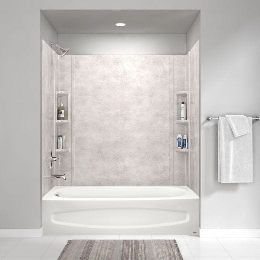 Gloss Porcelain White Left Colony Recess Bathing Pool