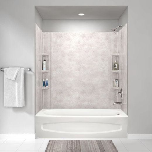 Gloss Porcelain White Right Colony Recess Bathing Pool