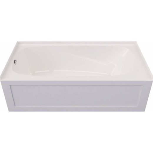Baignoire de trempage Phoenix côté gauche blanc brillant