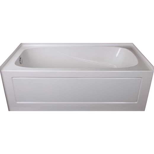 Baignoire de trempage Phoenix côté gauche blanc brillant