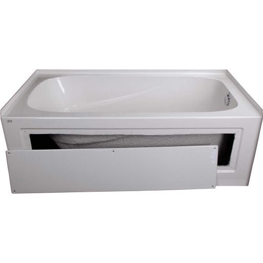 Baignoire de trempage Phoenix côté droit blanc brillant