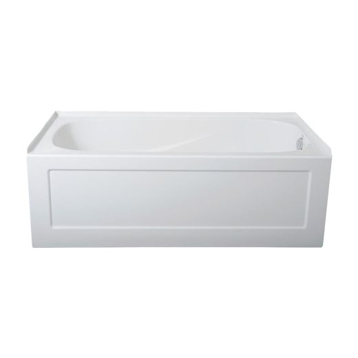 Baignoire de trempage Phoenix côté gauche blanc brillant