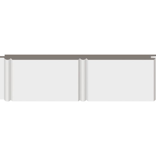 1/4" x 7-1/8" x 8' Natural MDF Beaded Wall Panel