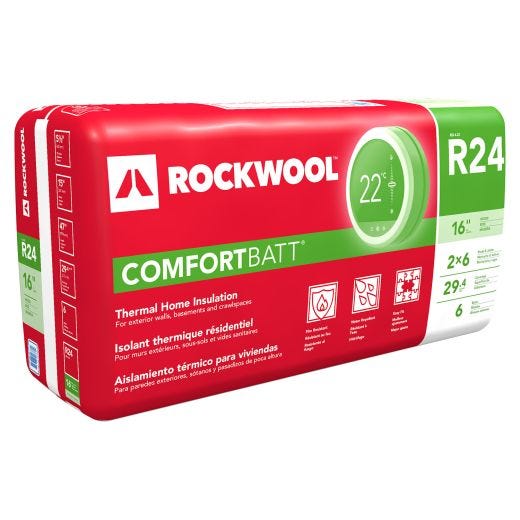 Rockwool Comfortbatt WS R24 47 "x 15-1/4 x 5-1/2 - 29.4 sqft