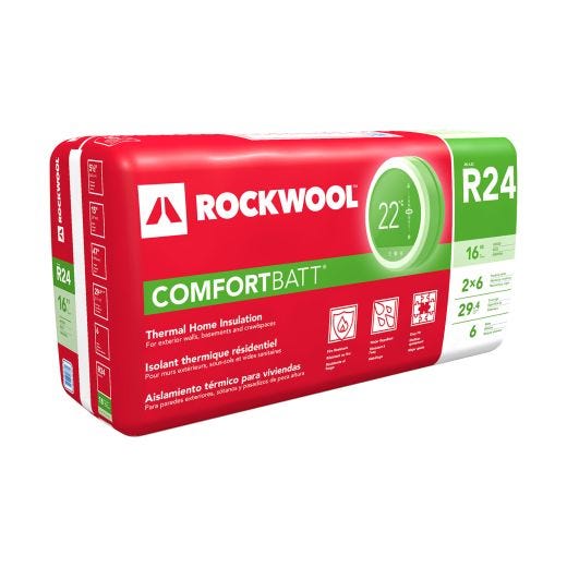 Rockwool Comfortbatt SS R24 48" x 16-1/4" x 6" - 43.3 sqft