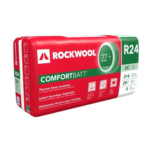 Rockwool Comfortbatt SS R24 48" x 24-1/4" x 6" - 40.4 sqft