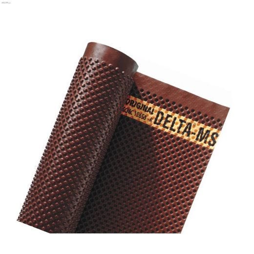 65' 6\" x 5' Chocolate Brown Dimpled Membrane
