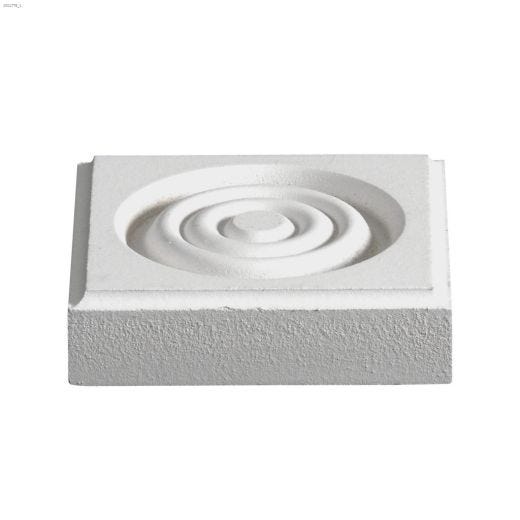 7\/8\" x 3-3\/4\" x 3-3\/4\" White Primed MDF Corner Block