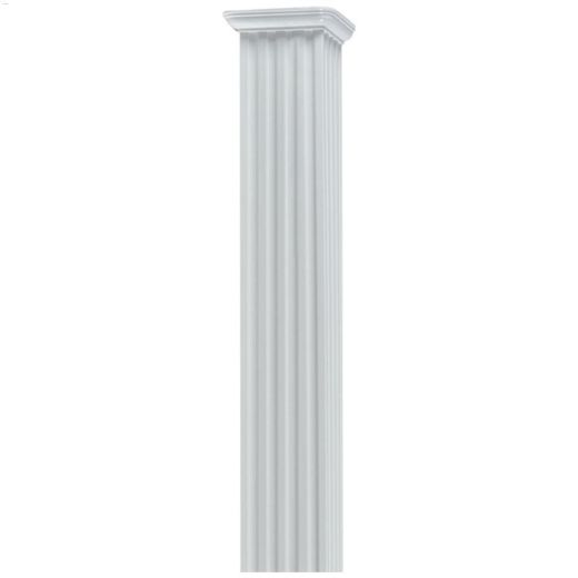 7-1\/4\" x 7-1\/4\" x 10' White Square Column