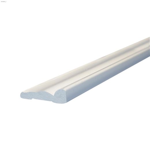 7' x 2-1\/8\" x 9\/16\" White Casing Moulding