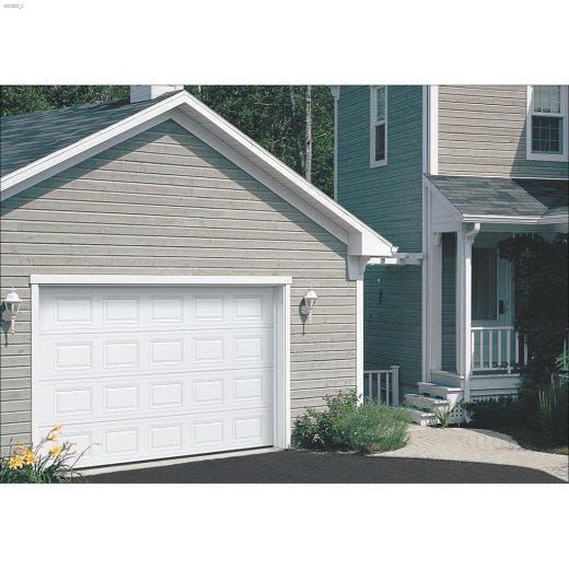 5' x 7' Ice White Acadia 138 Garage Door