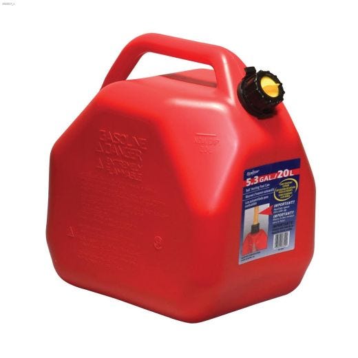 20 L Red HDPE Jerry Gas Can