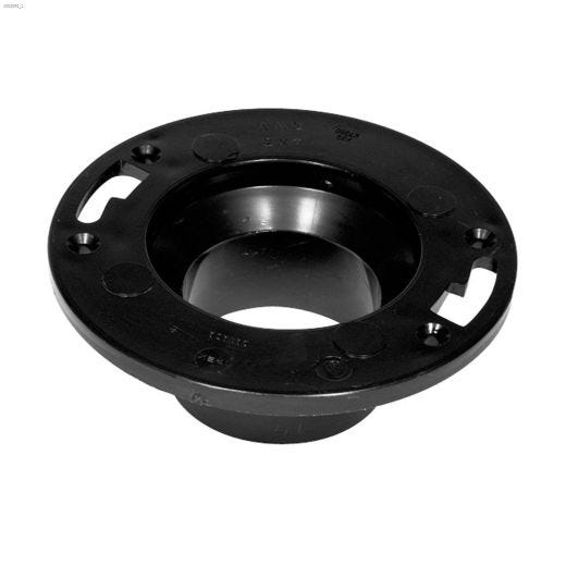 4\" x 3\" Hub Black ABS Closet Flange