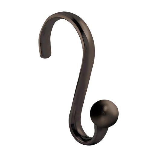 Axis Bronze Shower Curtain Hook With Ball-12/Pack