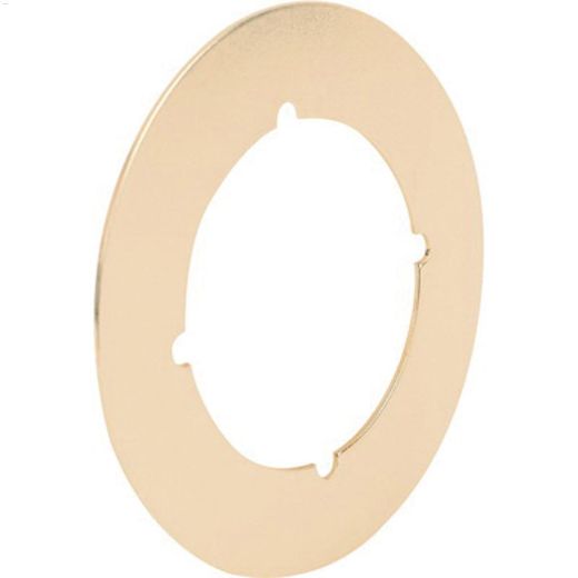3-1\/2\" x 2-1\/8\" Steel Satin Brass Plated Lock Backplate