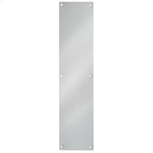 16\" x 4\" Aluminum Satin Aluminum Push Plate