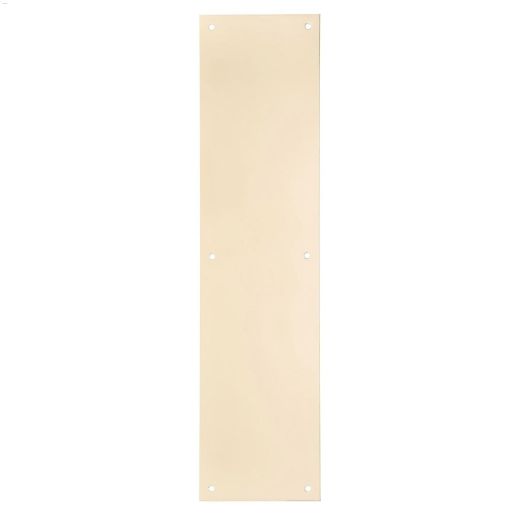 16\" x 4\" Aluminum Polished Brass Push Plate