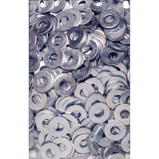 5/8" Zinc Plated Steel Flat Washer-25/Pack