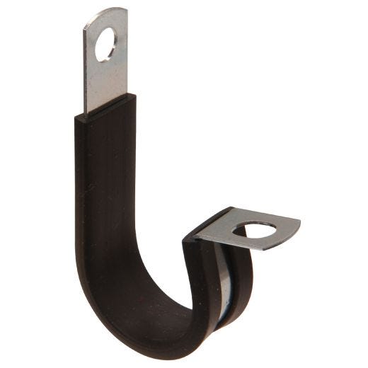 3/8" Bride de serrage en acier, recouverte de caoutchouc