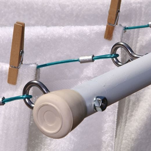 Fil torsadé recouvert de plastique bleu 19 Calibre de 50'